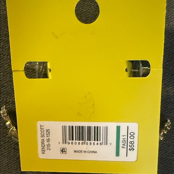 Kendra Scott Gold Hoop Earrings with Shell Accents - Picture 3 of 3